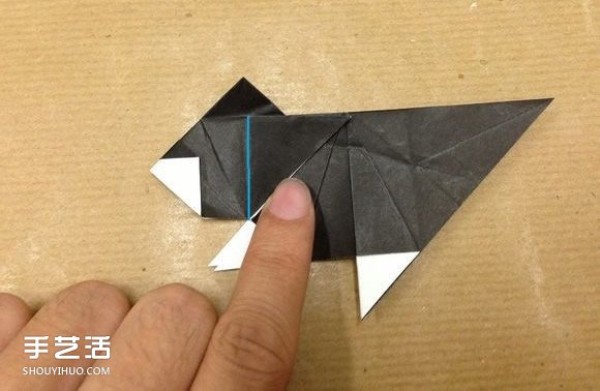 Small animal origami step-by-step diagram, using paper to fold small animals, illustrated method