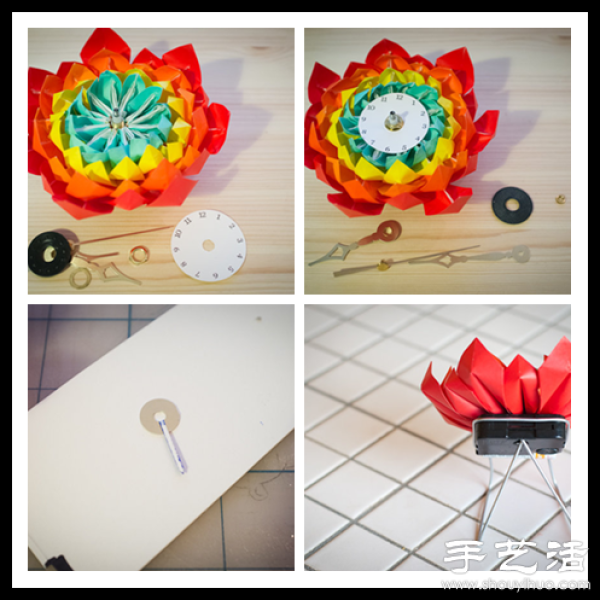 DIY to make an alarm clock that blooms like flowers