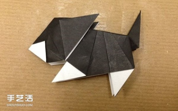 Small animal origami step-by-step diagram, using paper to fold small animals, illustrated method