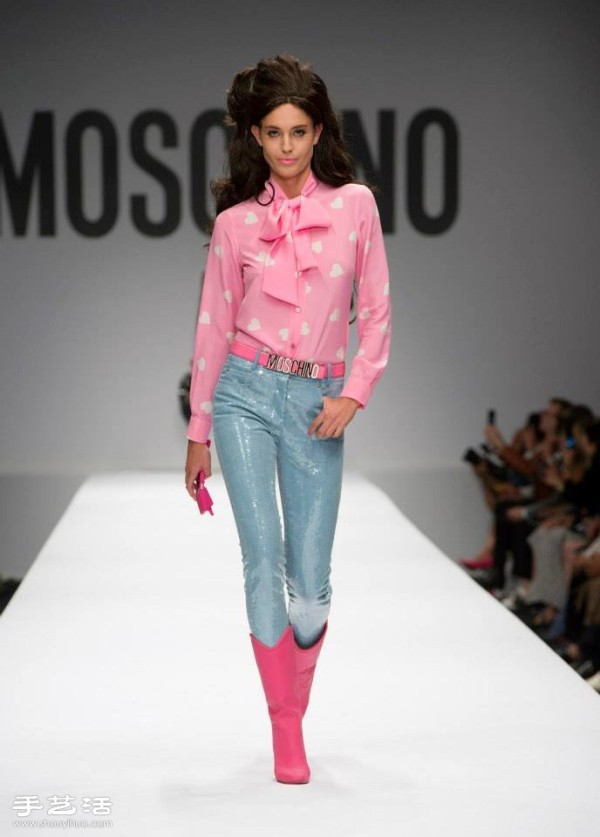 Barbie appears on the 2015 Milan Fashion Week spring and summer womens wear catwalk