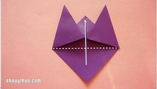 How to make origami cat hand puppets and illustrations of how to make cat hand puppets