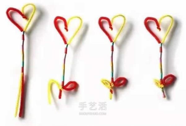 Mothers Day love flowers handmade straw twist sticks as flower gifts