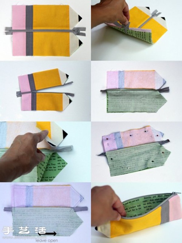 How to make a non-woven DIY pencil case with an illustrated tutorial on how to make a pencil case