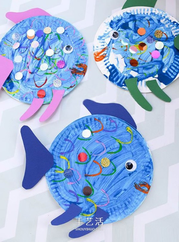 Kindergarten Paper Plate Handmade Tutorial to Make a Cute Fat Fish