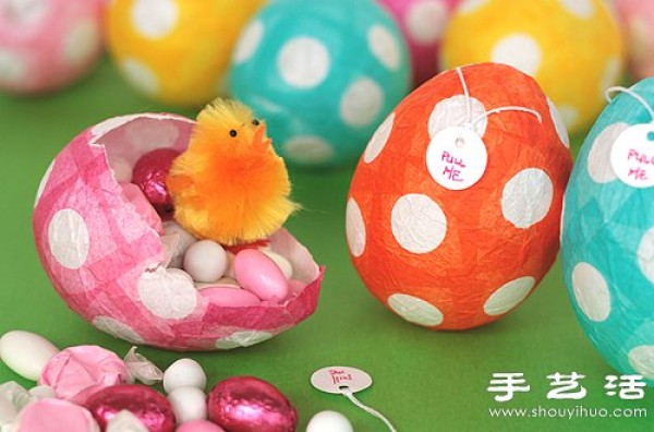 Illustrated tutorial on hand-making of super cute decorated eggs