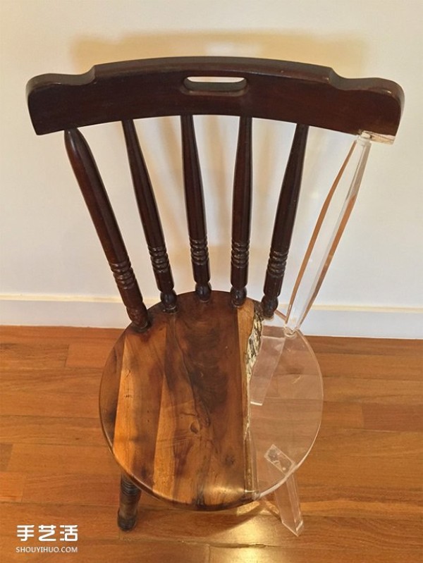 The old and new acrylic repair technique preserves the beauty of old furniture over time