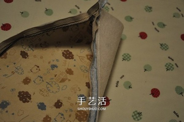 Non-woven pencil case handmade tutorial, handmade fabric pencil case illustration