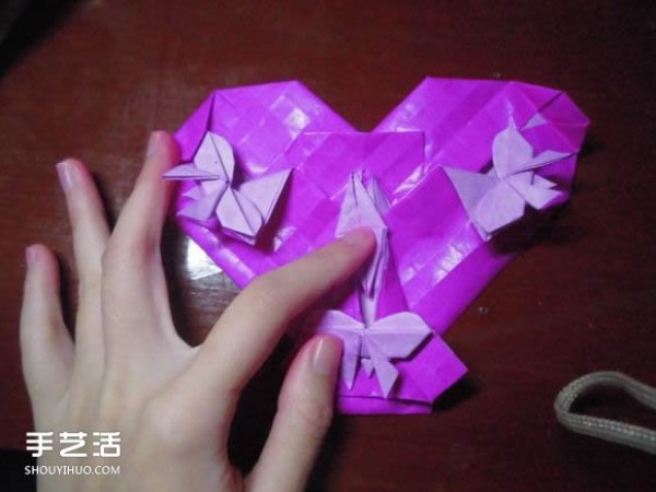 Die Lianhua Love Origami Illustration of Creative Love Origami Step by Step