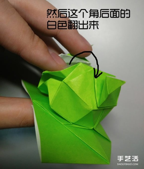 Step-by-step diagram of three-dimensional duck origami, illustrated tutorial on how to fold a paper duck