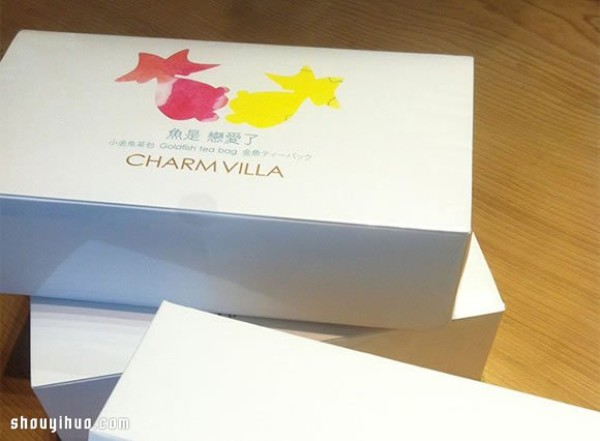 Charm Villa little goldfish tea bag shows the visual beauty of tea art