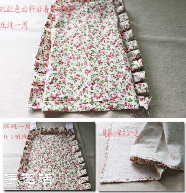 Beautiful and practical handmade pastoral style apron