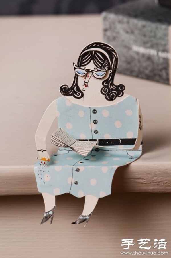 Interesting Paper Sculpture - A humorous and blessed little paper man