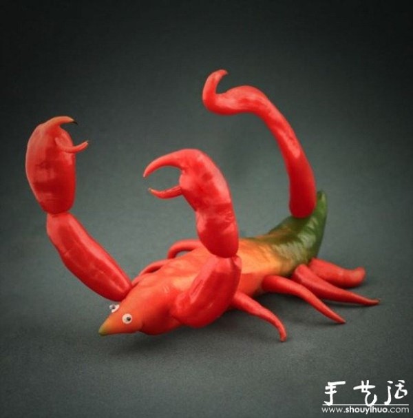 Handmade DIY animals of vegetables and fruits