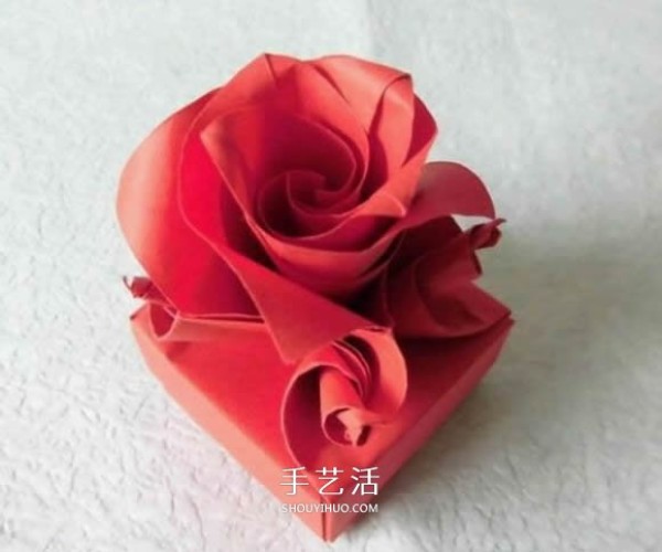 Super detailed steps: Illustration of the folding method of the handmade Versailles Rose Box