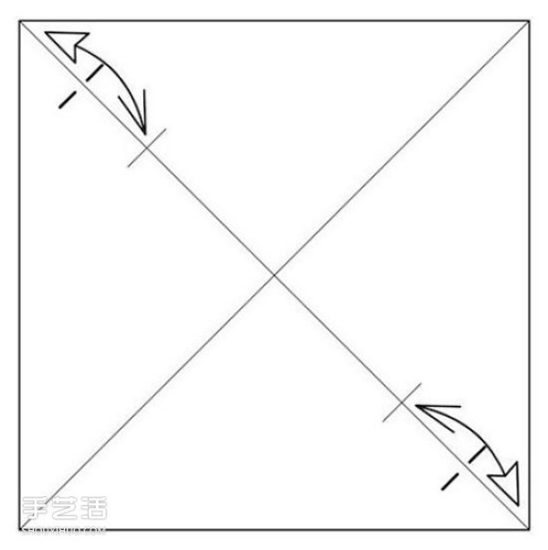 Illustration of the folding method of the origami sofa chair and the folding steps of the handmade sofa chair