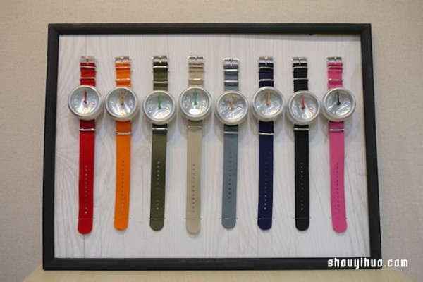 DIY watches made from recycled cans are also available for sale! 