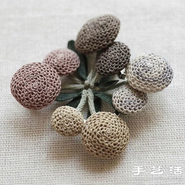 Japanese Jungjuns forest-style hand-knitted flowers