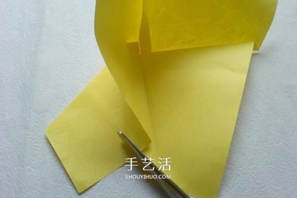 Detailed PT rose folding diagram and handmade PT rose origami tutorial