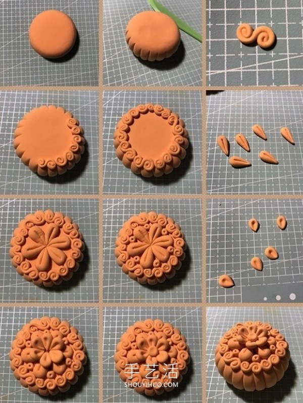 Fake to look real! Interesting illustrations of making clay mooncakes for the Mid-Autumn Festival