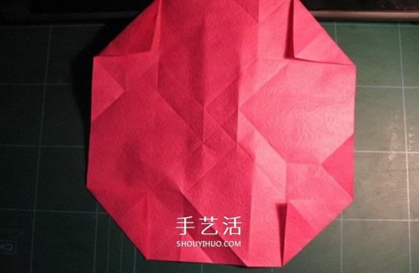 GG Rose Folding Illustration Beautiful and Detailed Rose Origami