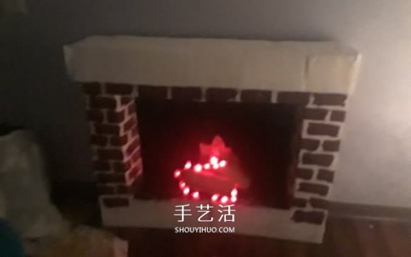 Tutorial on how to make your own artificial Christmas fireplace