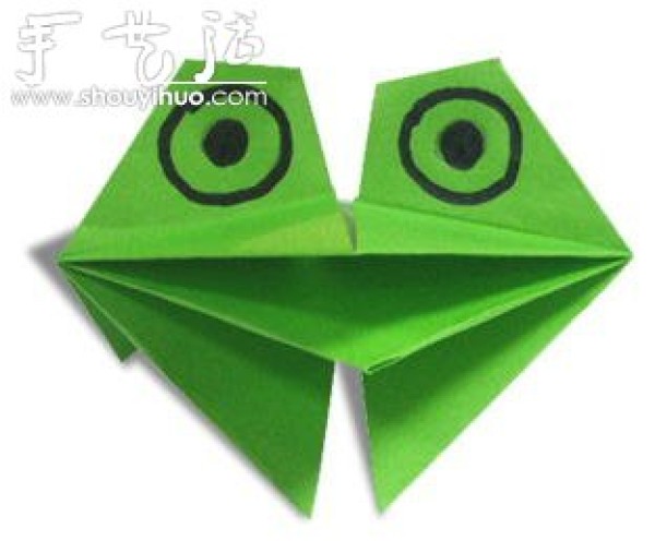 How to make an origami frog that can open its mouth