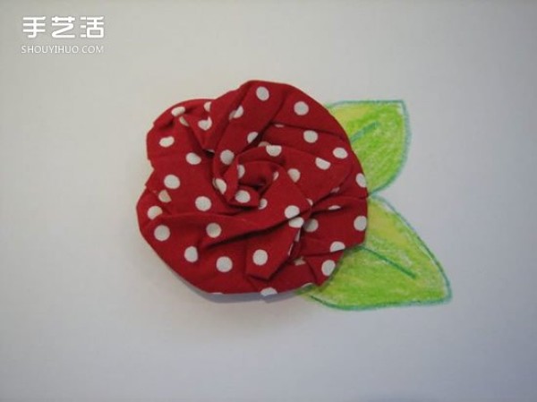 How to make non-woven roses with illustrations of handmade fabric roses