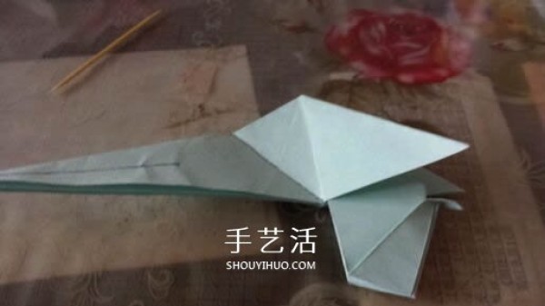 How to fold a three-dimensional elephant with diagrams and instructions for folding origami and a standing elephant