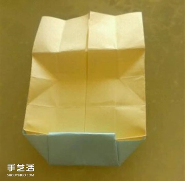 Illustrated tutorial on how to fold a three-dimensional bed, detailed instructions on how to make an origami bed