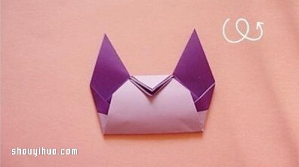 How to make origami cat hand puppets and illustrations of how to make cat hand puppets