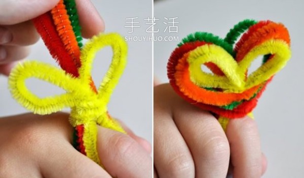 Tutorial on how to make a turkey ring by hand with a twist stick