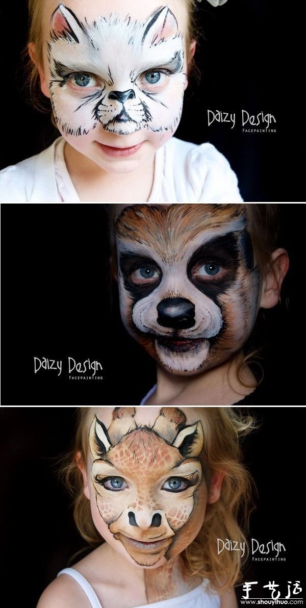 Paintings on childrens faces - "baby face"