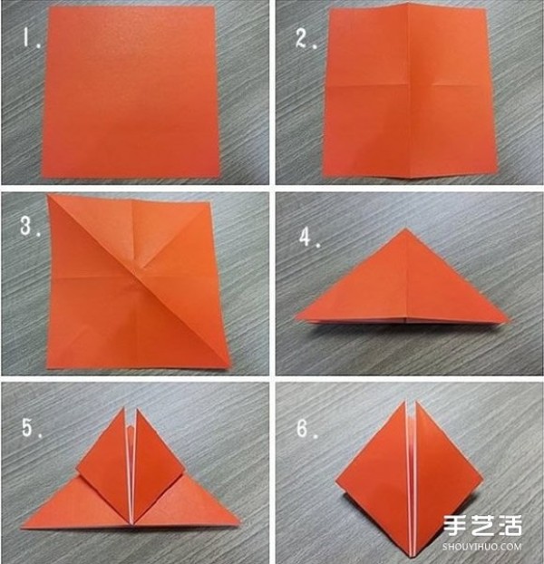 Tulip Paper Flower Folding Illustration Handmade Origami Tulip Step by Step