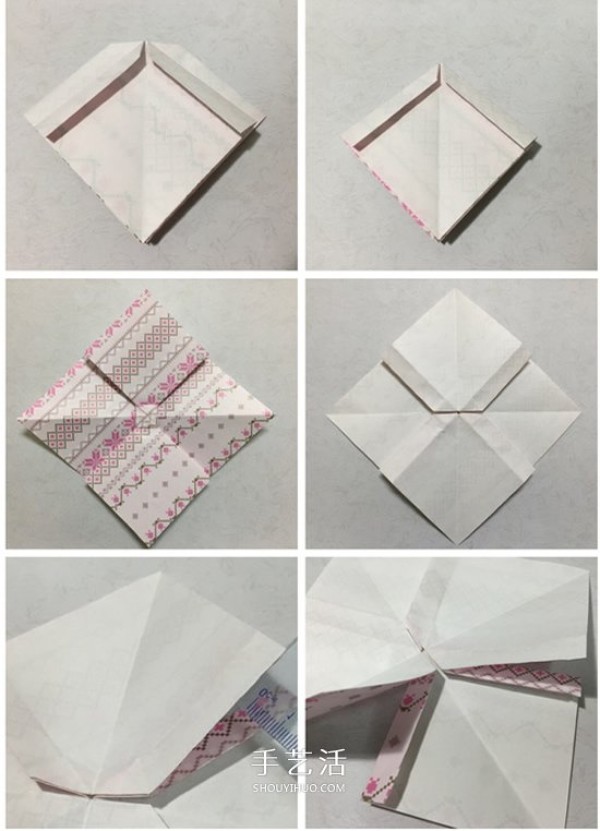 How to fold colored paper bows, beautiful bows and handmade origami illustrations