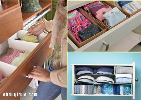 A complete collection of handmade shoe boxes using homemade storage boxes from waste