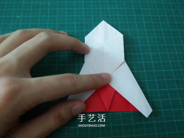 Illustrated tutorial on how to fold the Christmas crane How to fold the Christmas crane