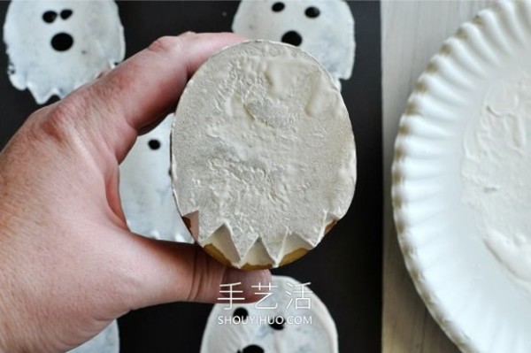 Potatoes have made great achievements! Handmade Halloween ghost cards for children