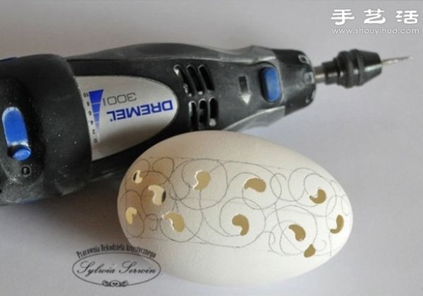 Tutorial on how to make handicrafts with exquisite egg carvings with hollows