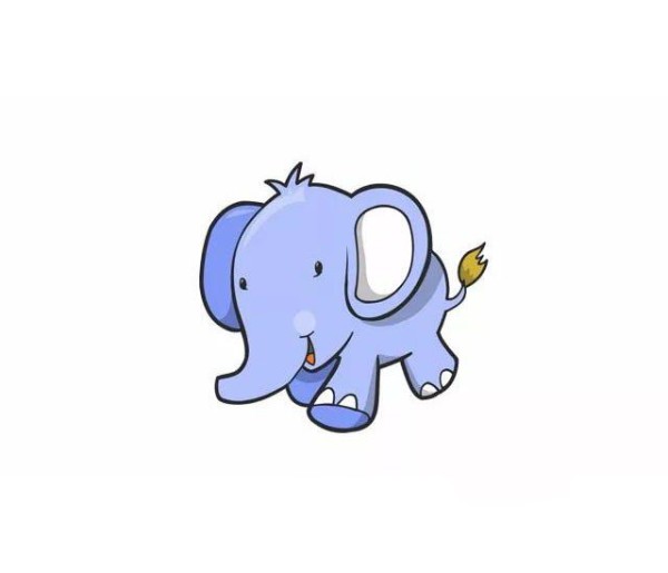 How to draw a cartoon elephant