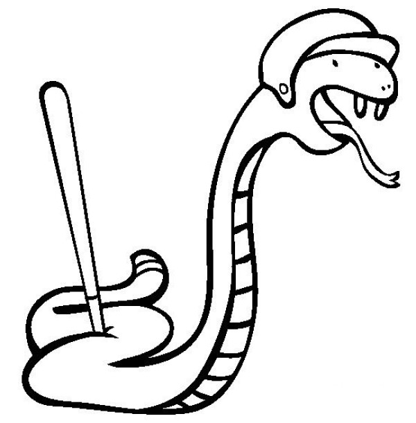 Animal simple drawings Simple drawing pictures of cartoon snakes