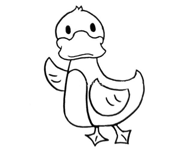 Super cute cartoon duck