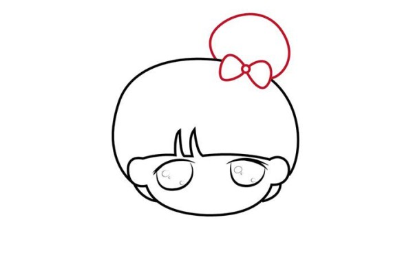 Draw cute cartoon character Meng Xiaoxi