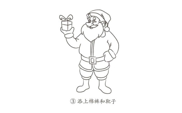 Learn to draw Santa Claus step by step