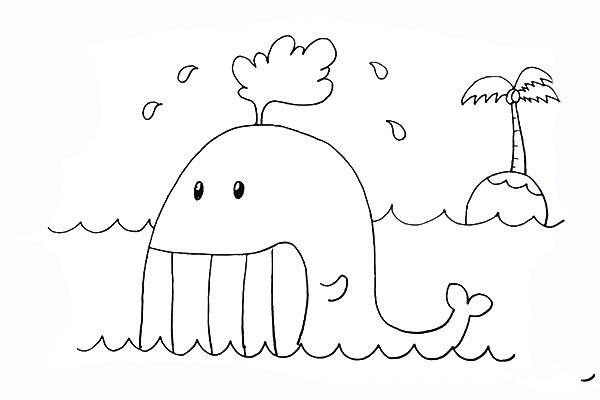 How to draw a whale