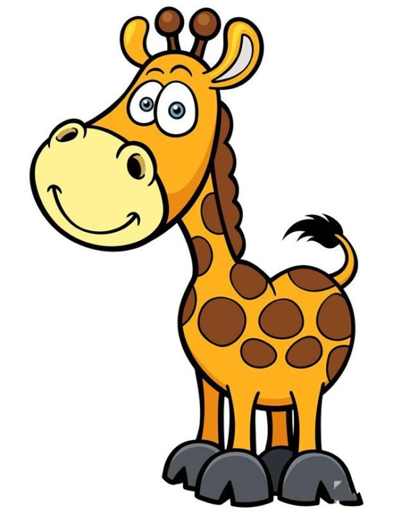 Cute giraffe simple drawing pictures