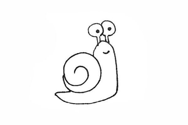 How to draw a snail