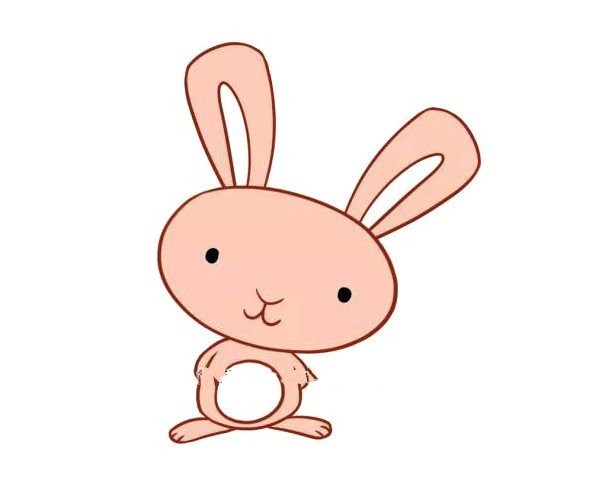 Cute pink bunny