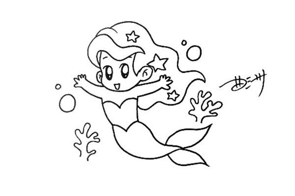 cartoon little mermaid