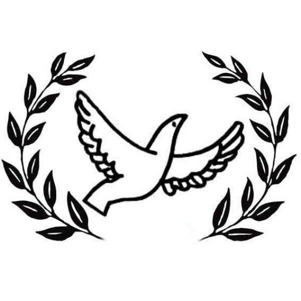 Simple picture of olive branch and dove of peace