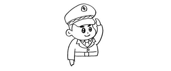 How to draw uncle policeman